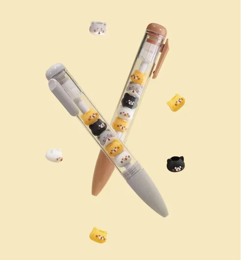 Gel Pen Retractable Cat Stack (Sold Individually)