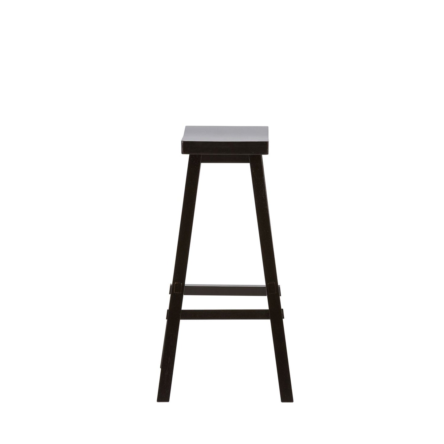 Creations II Collection Sawhorse Saddle Stool Black 30 Inch