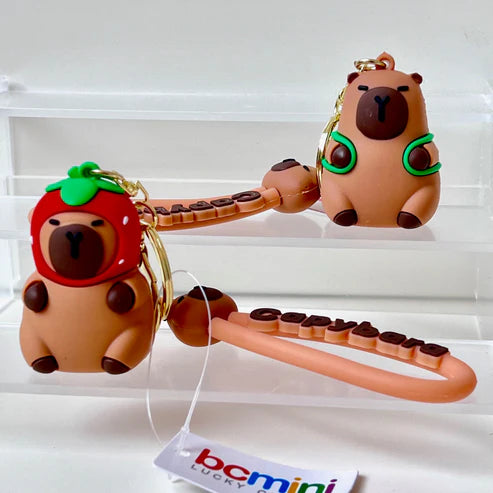 Keychain Charm Capybara (Sold Individually)