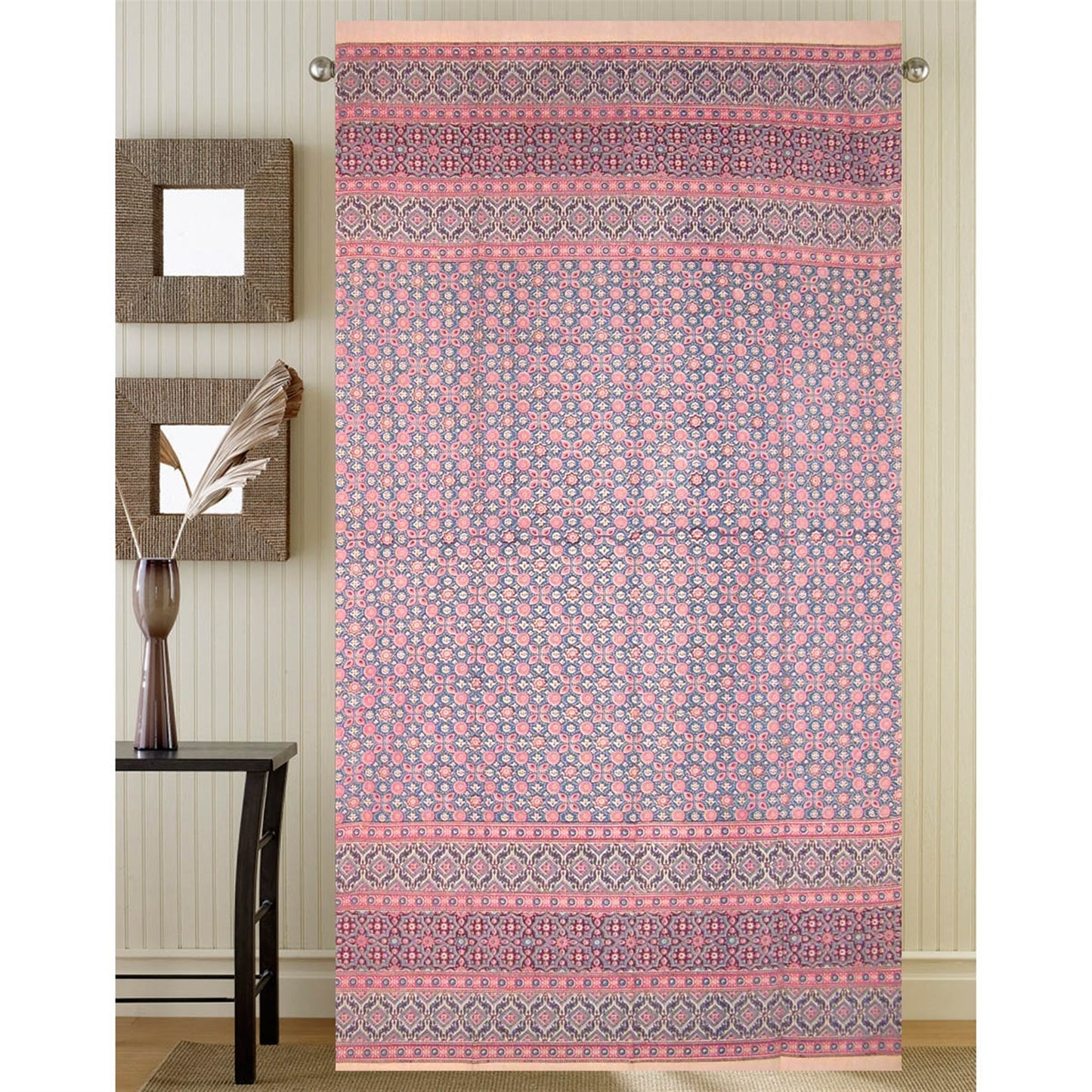 Window Panel Moroccan Foulard Salmon