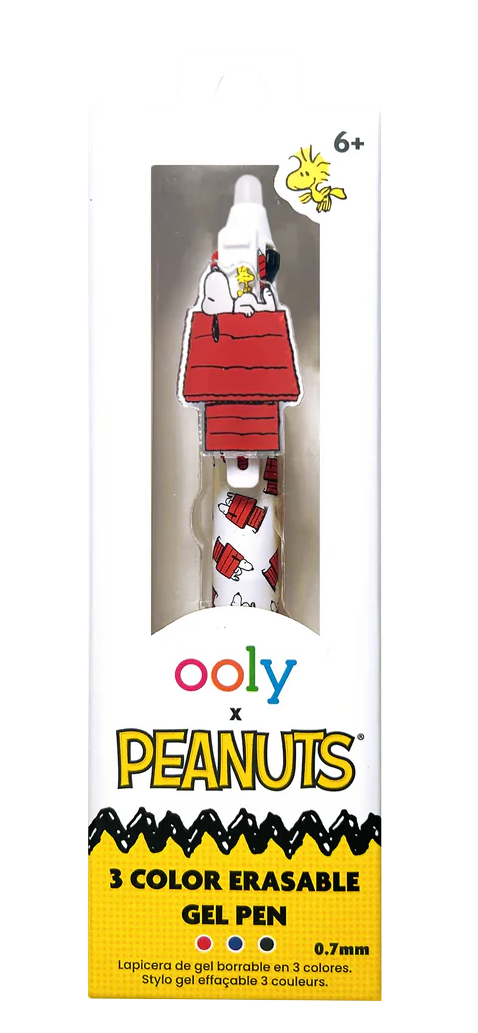 Ooly x Peanuts Gel Pen Erasable Three Color