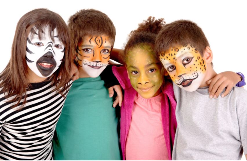 Junior Face Painting Sticks 12 Bright Colors