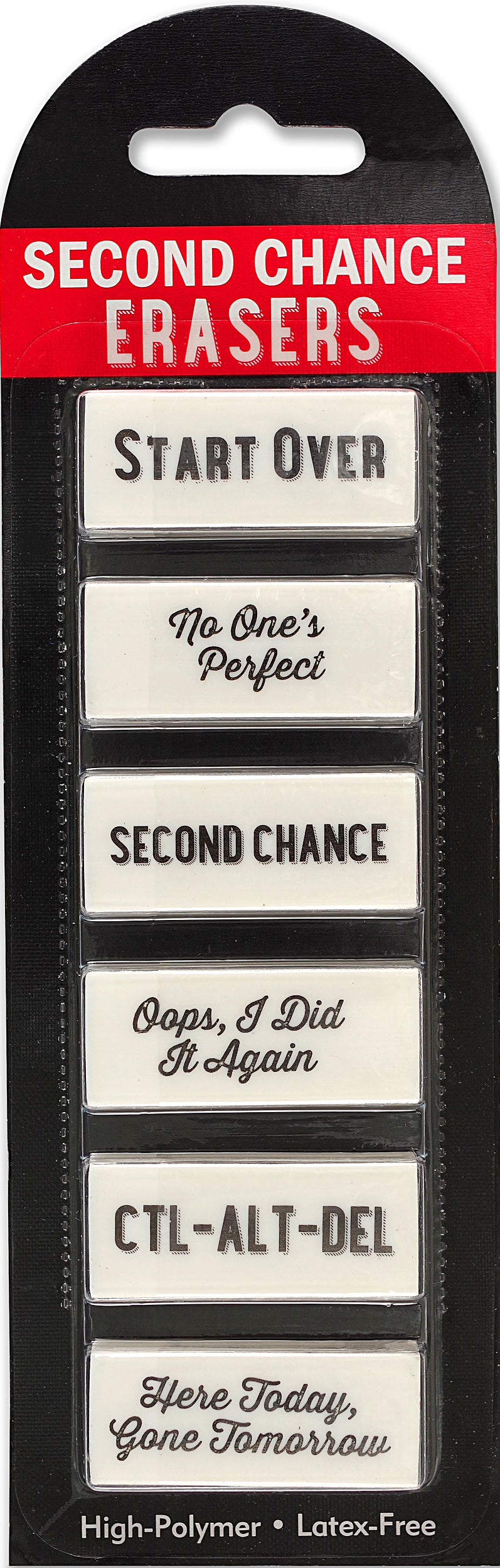 Art Center Eraser Second Chance High Polymer Latex Free Set of 6