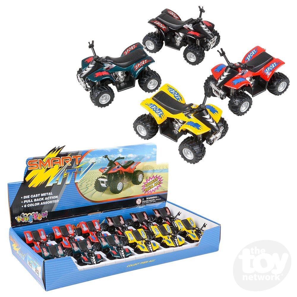 Diecast Pullback - ATV Smart Sport - 3.75" - Sold Individually