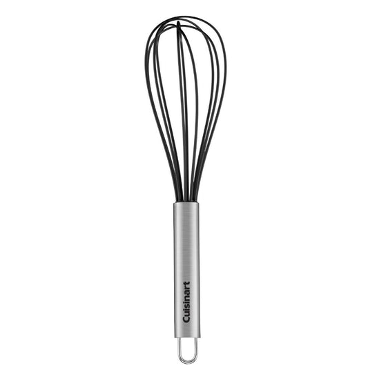 Kitchen Utensil Balloon Whisk Silicone Black 10in