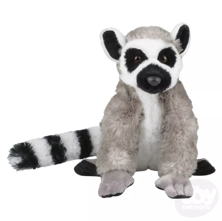 Plush Animal Den Lemur Ringtail 8"