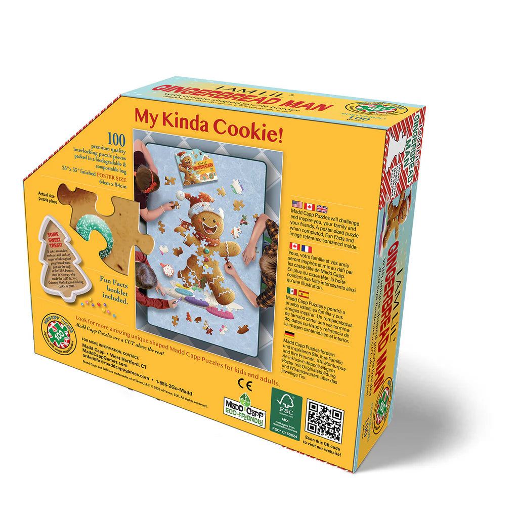 Puzzle Holiday 100 Piece I am LiL' Gingerbread Man