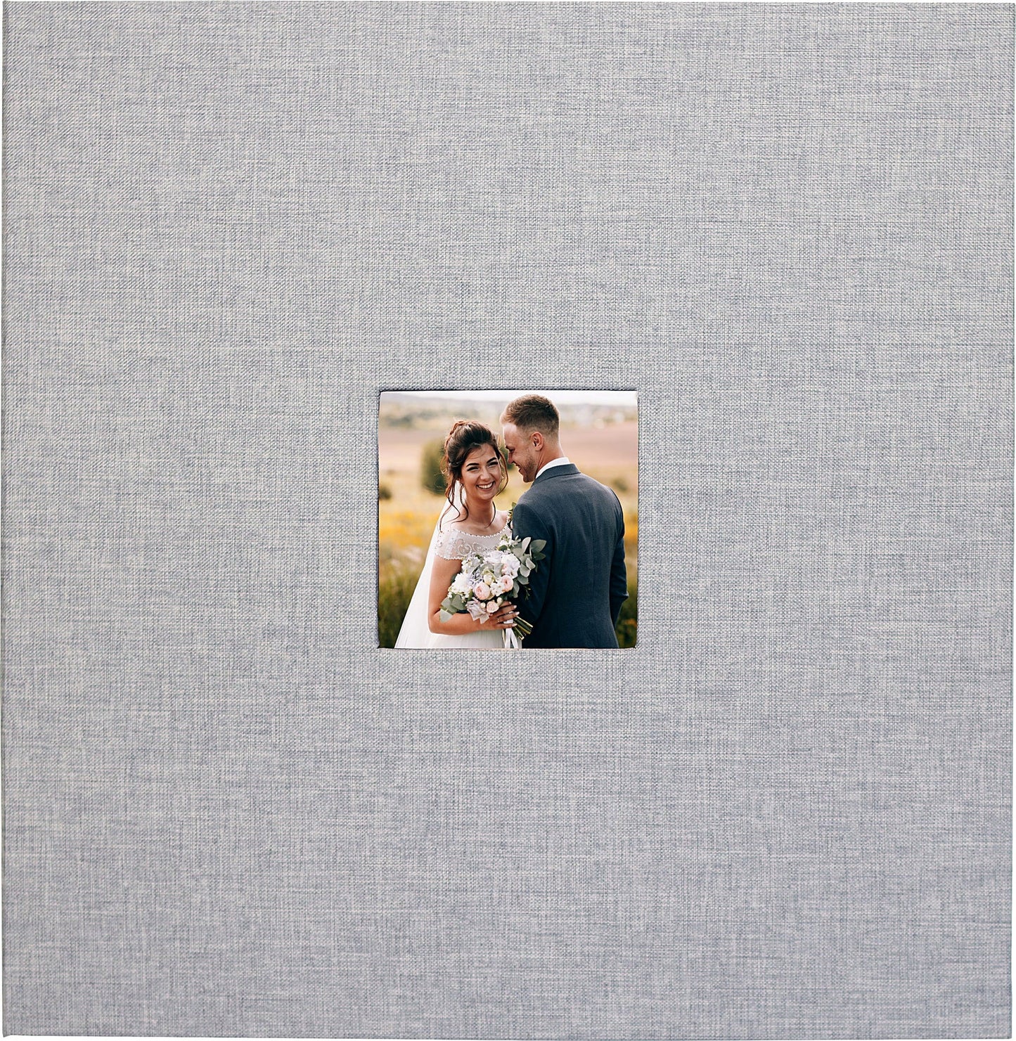 Photo Album Deluxe Holds 200 Photos Grey 12 1/8" x 13 1/4"