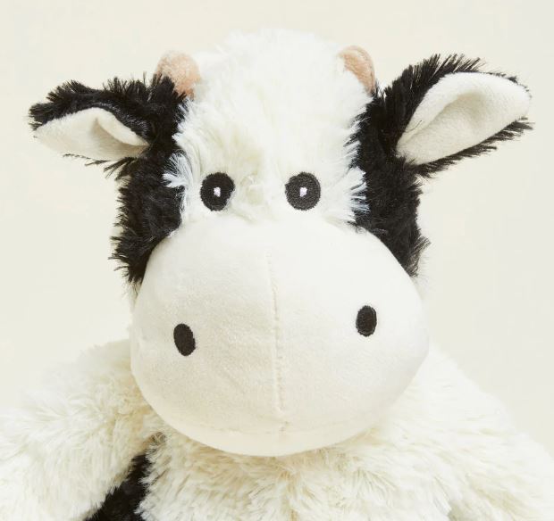 Warmies Cow Sitting Black & White