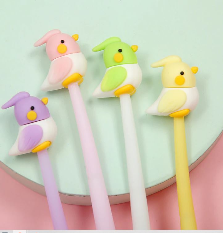 Gel Pen Bird Wiggle Cute (Sold Individually)
