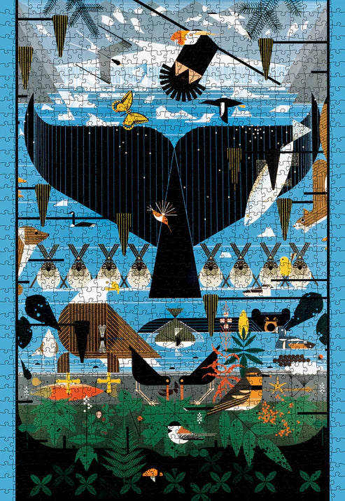 Puzzle 1000 Piece - Charley Harper - Glacier Bay, Alaska