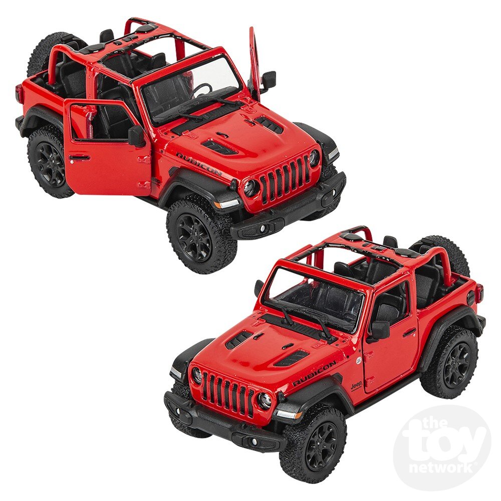Diecast Pullback - Jeep Wrangler - Open Top - 2018 - 5" - Sold Individually