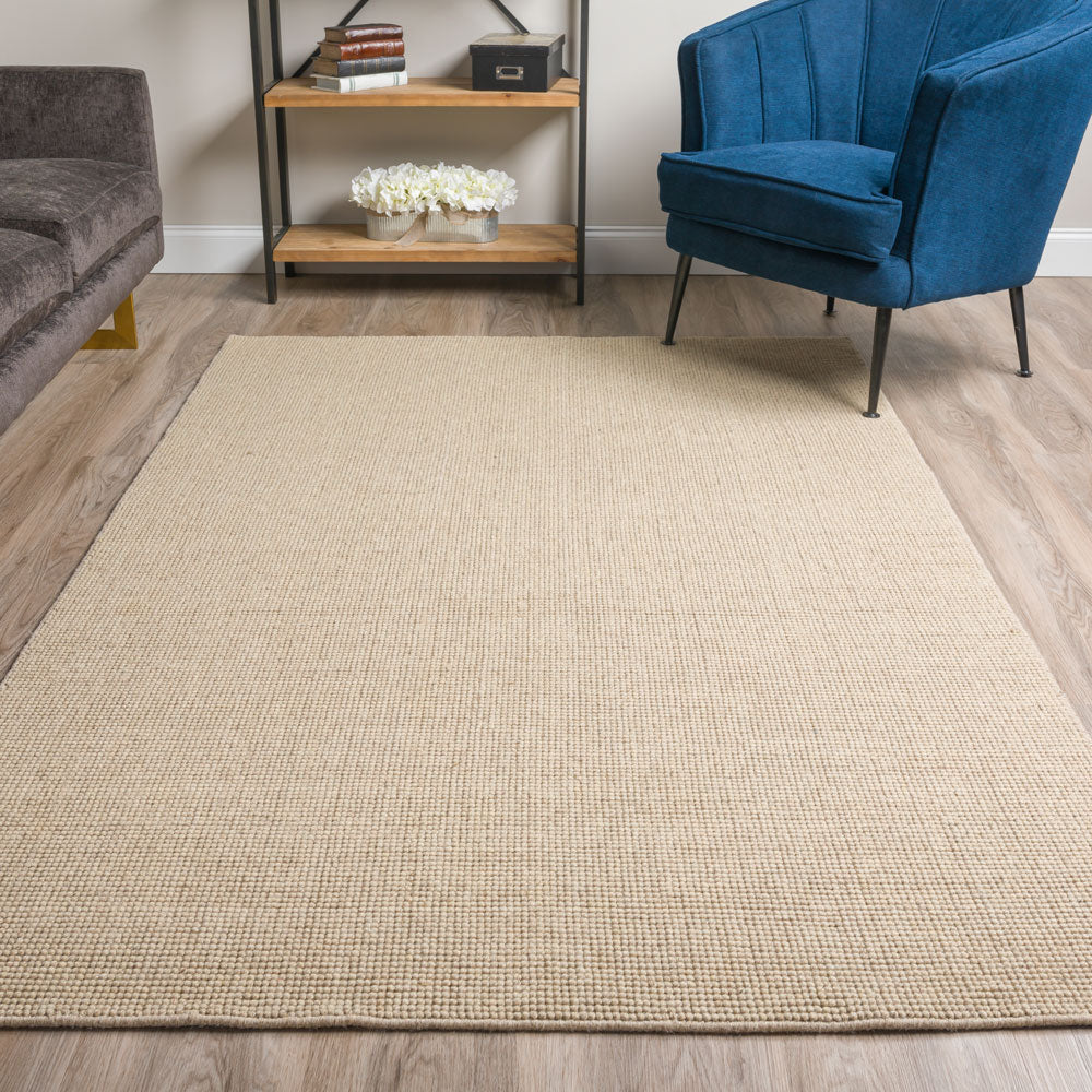 Monaco Popcorn Wool Oatmeal Rug 3'6"X5'6"