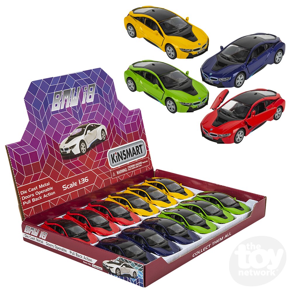 Diecast Pullback BMW i8 5" (Sold Individually)