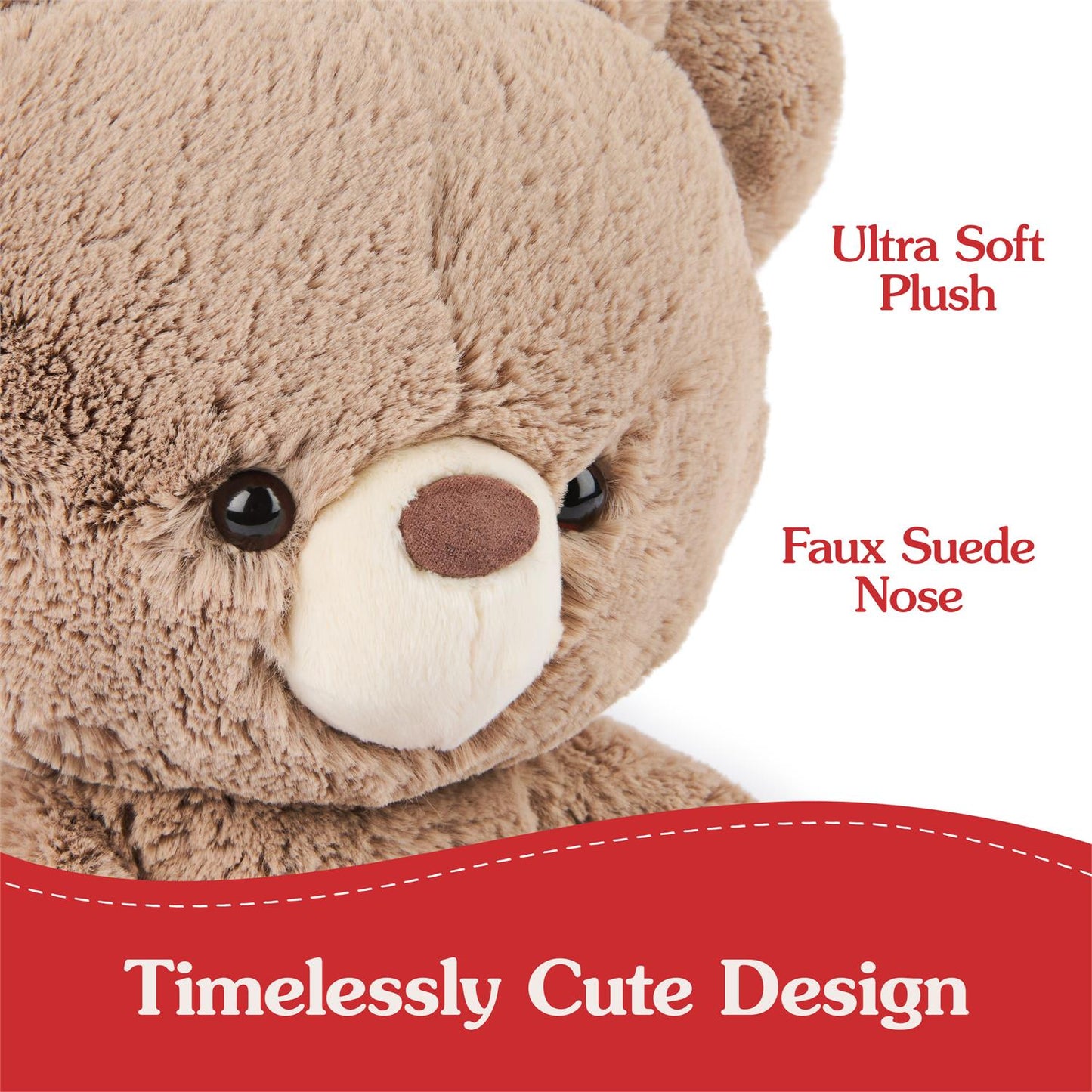 Plush Forever Friends Bear Kai Taupe 10"