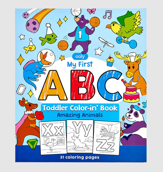 Coloring Book Toddler ABC Amazing Animals