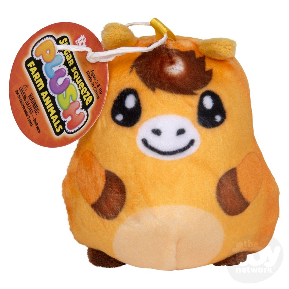Squeezy Sugar Plush Farm Characters 2.75" (Sold Individually)
