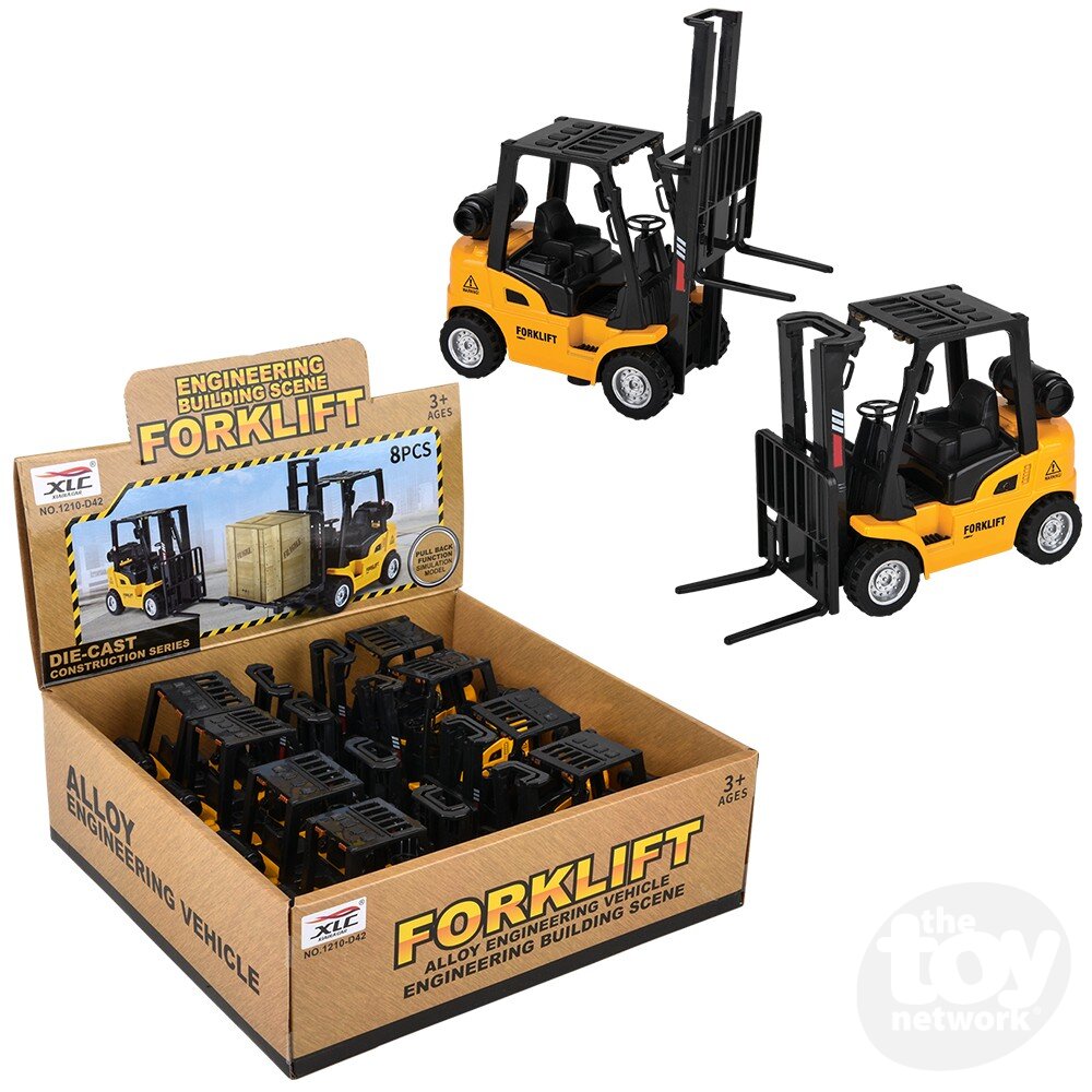 Diecast Pullback Forklift 5" (Sold Individually)