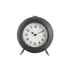 Clock Mantel Top Metal Black