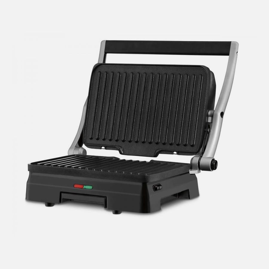 Electric Tabletop Grill- Griddler- Panini & Sandwich Maker 10.25x6.5in removable non stick grill plates opens to full grill