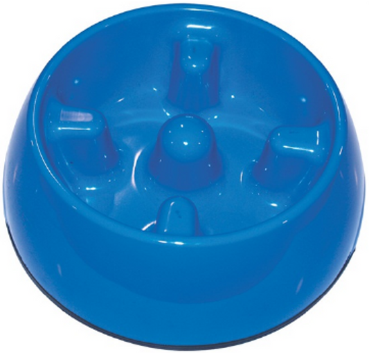 Hagen - Large Anti Gulping Dog Dish, Blue