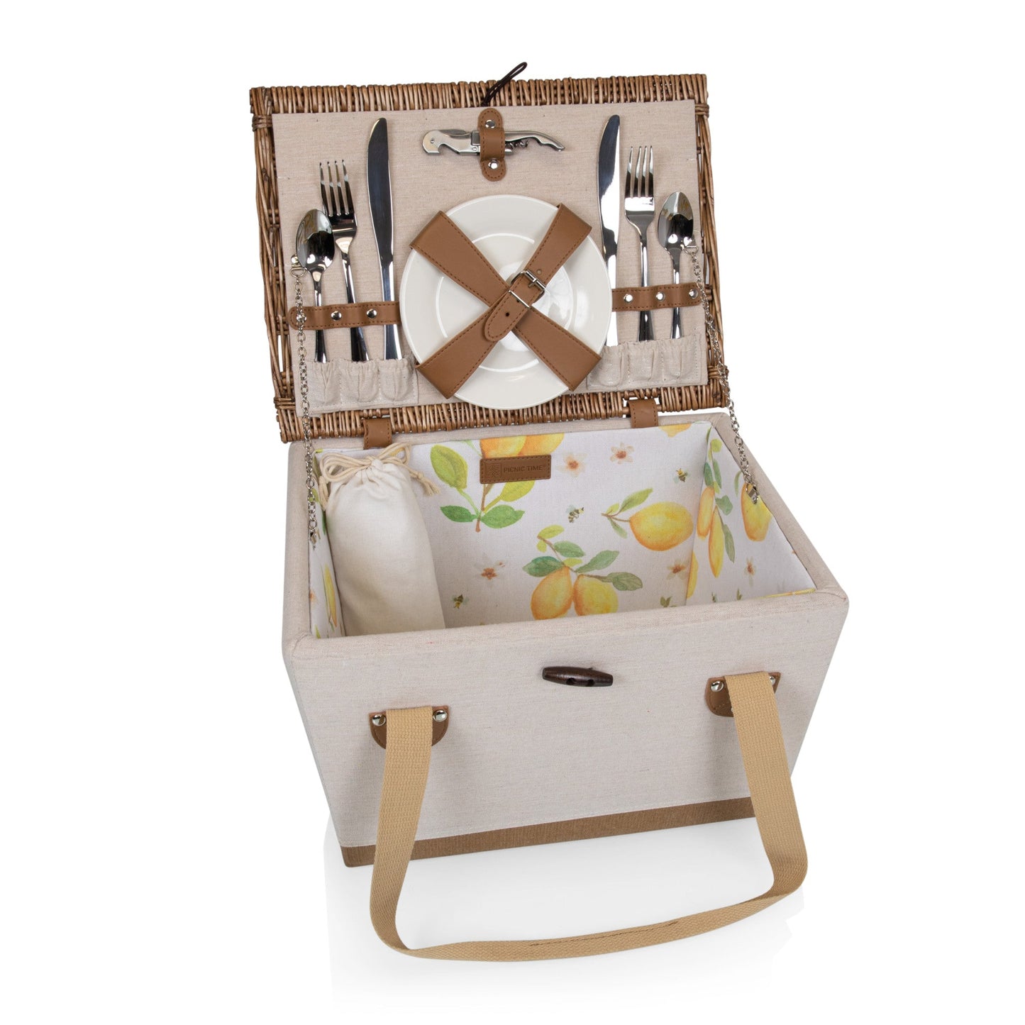 Lemongrove Picnic Basket for 2 - Bees & Lemons