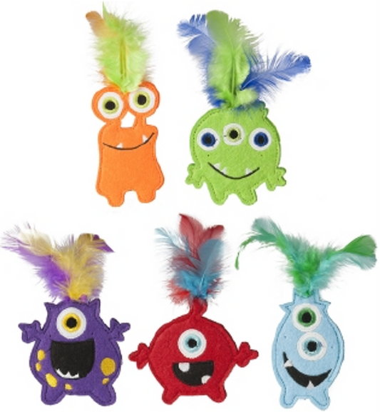 Cat Toy 6in Monsters with Catnip