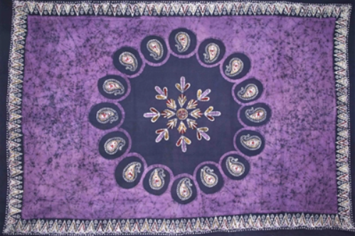 Tapestry Single Size Multi Batik Purple