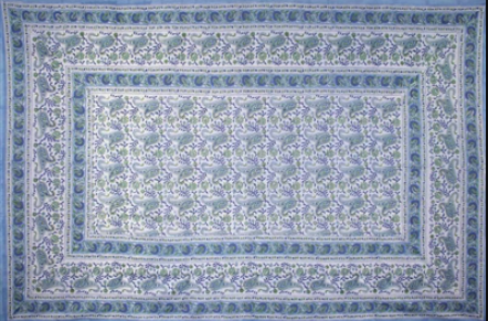 Tapestry Queen Size Rajasthan Paisley Blue