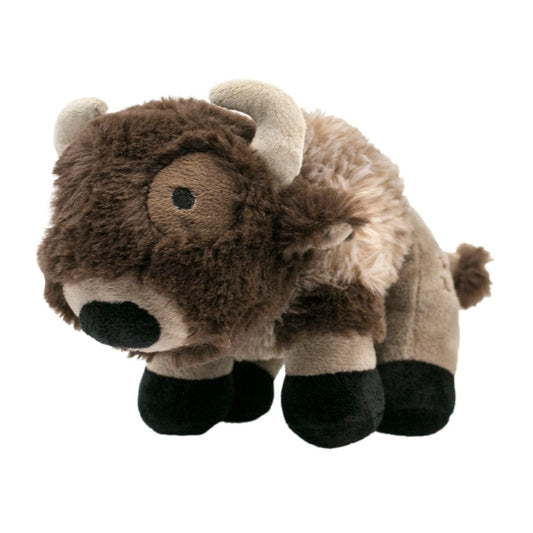 Dog Toy - Plush Buffalo Squeaker Toy 9"