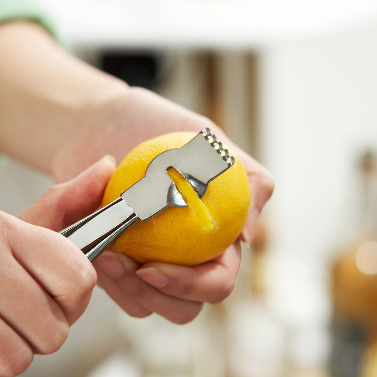 Zester - Zesty Stainless Steel Citrus Lemon Lime & Channel Knife