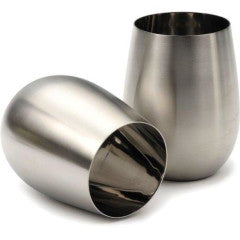 Drinkware - Stainless Steel Stemless Wine Glass (Sold Individually)