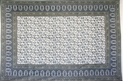 Tapestry Queen Size Turkish Floral White