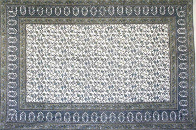 Tapestry Twin Size Turkish Floral Blue/green