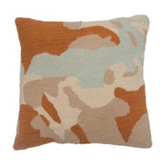Throw Pillow - Square Cotton Punch Hook 20" Multi Color