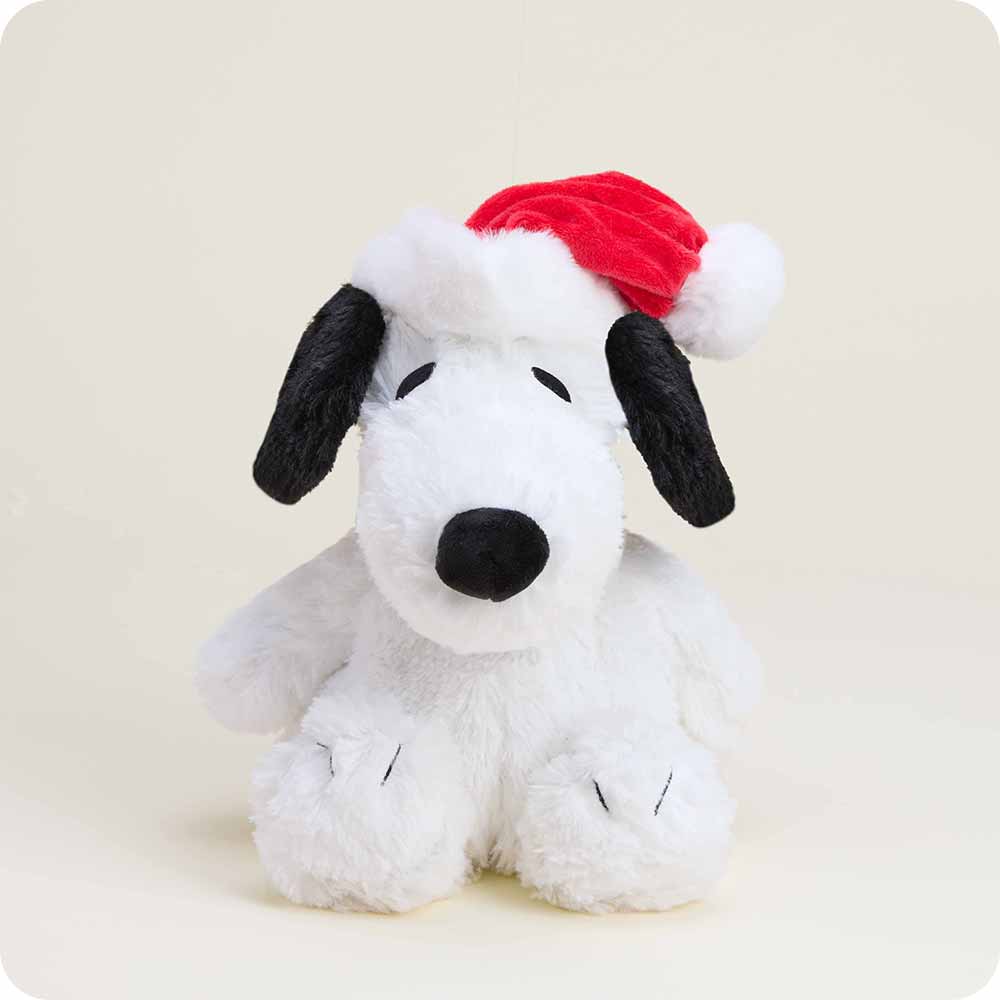 Warmies Holiday Peanuts Snoopy with Santa Hat