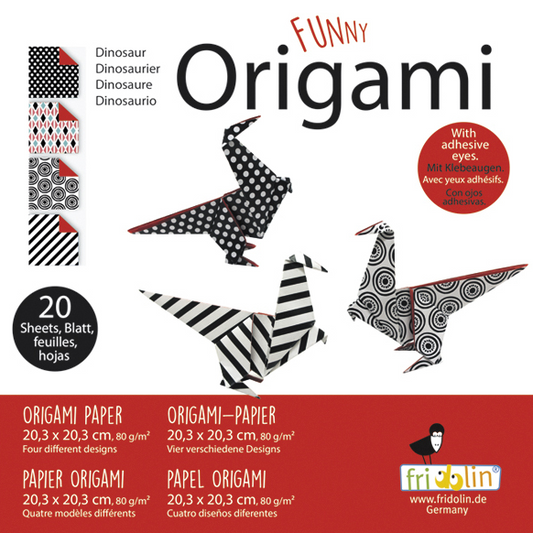 Origami Dinosaurs 20cm x 20cm 20 Sheets