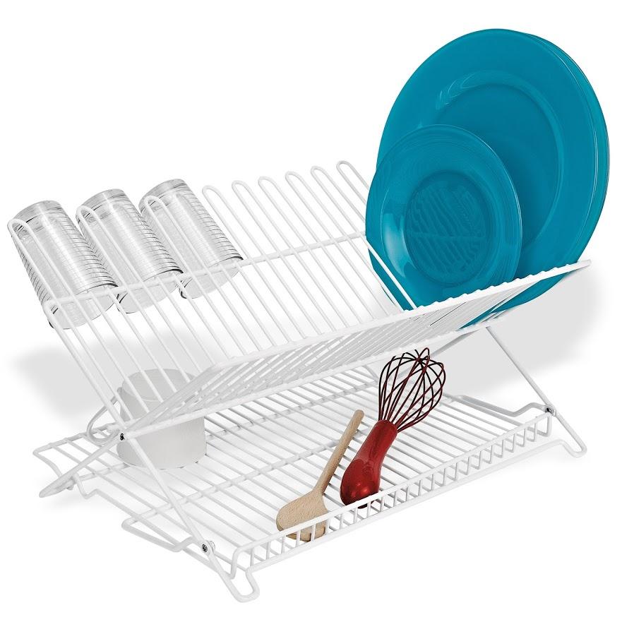 Dish Rack - Folding White