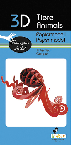 3D Paper Model Kit Octopus