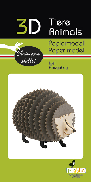 3D Paper Model Kit Hedgehog