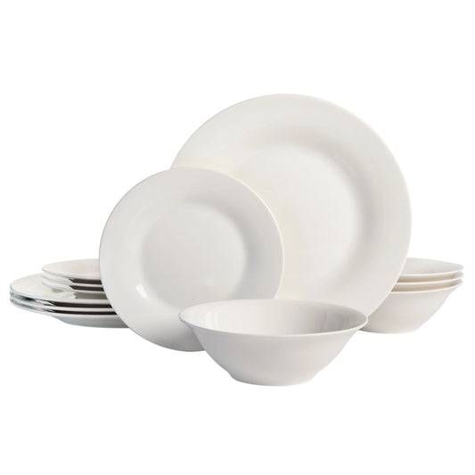 Snowscape 12pc Dinnerware Set White