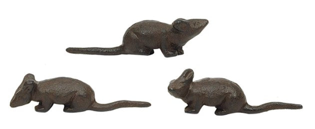 Mouse Cast Iron 3 Poses