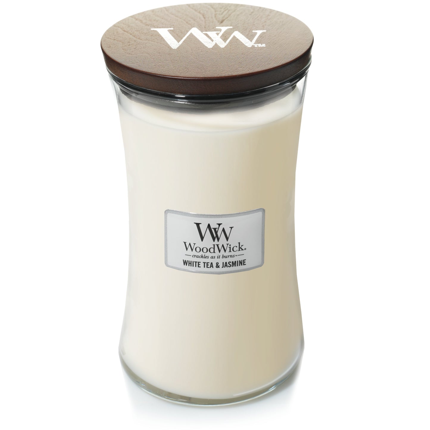 Woodwick Large 21.5oz - White Tea & Jasmine
