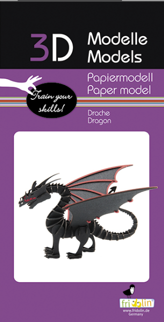 3D Paper Model Kit Dragon