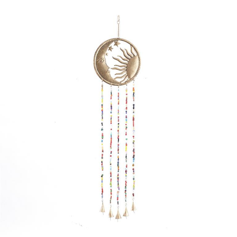 Brass Metal Glam Windchime, 37"x8"