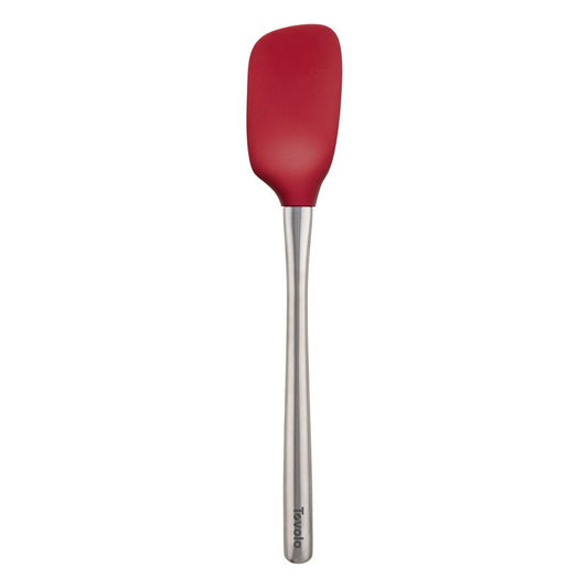 Silicone Spoonula w/ Stainless Steel Handle - Cayenne