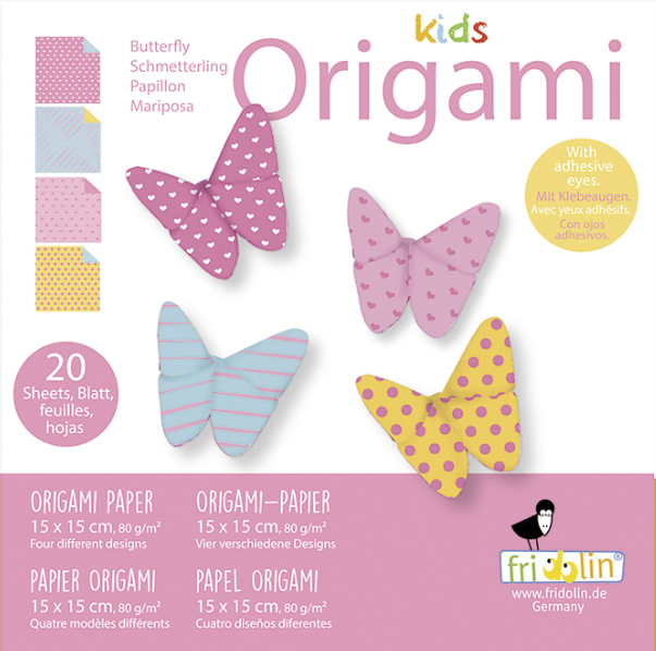 Origami For Kids Butterfly 15cm x 15cm 20 Sheets