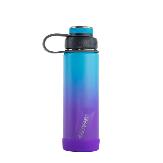 Water Bottle - The Boulder Insulated Stainless Steel - Ombre Lavender Fields -  20oz