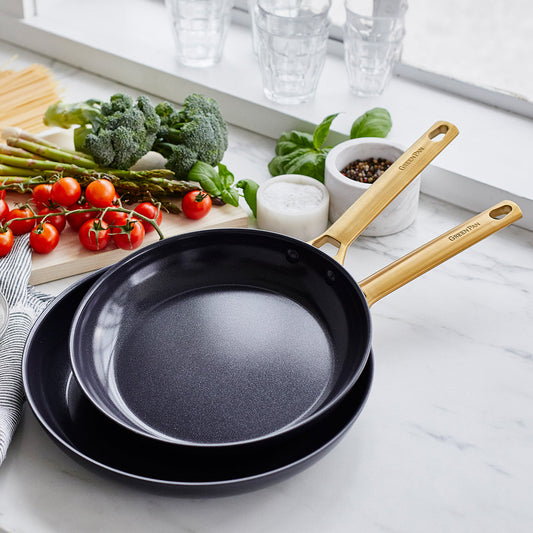 Reserve Black 10in & 12in  Open Frypan Set