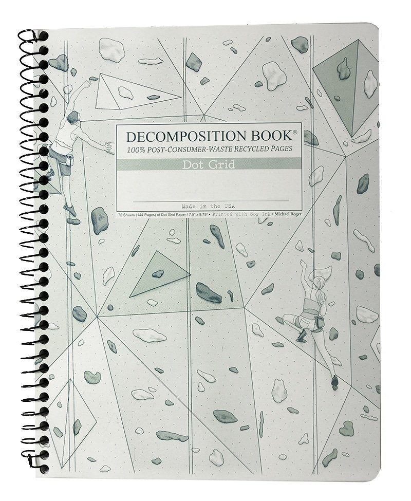 Decomposition Notebook - Spiral - Climbing Wall Dot Grid